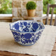 Decorative Bowl | 11" | Floral | Blue White Porcelain