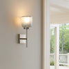 Abi Wall Sconce | 18" | Hand Blown Glass | Metallic Gray | 40W