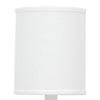 Zoe 12 Inch Wall Sconce Plaster Candelabra Design Base Linen Shade White By Casagear Home BM285717