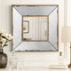 Joe Wall Mirror | 12" Square | 3D Speckled | White Brown Finish
