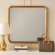 Roe Wall Mirror | 32" | Curved Pine Wood Frame | Brown
