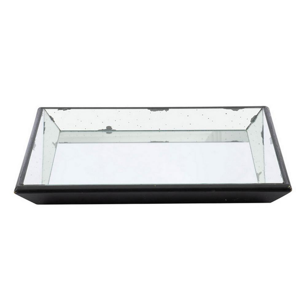 Inez Decorative Tray | 20’’ | Glass | Silver Mirror | Wall Hang BM285935