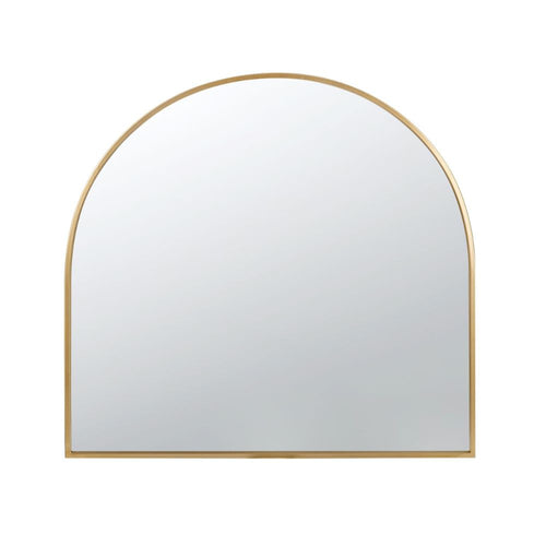 Cod Wall Mirror | 33" | Modern | Arched Gold Metal Frame