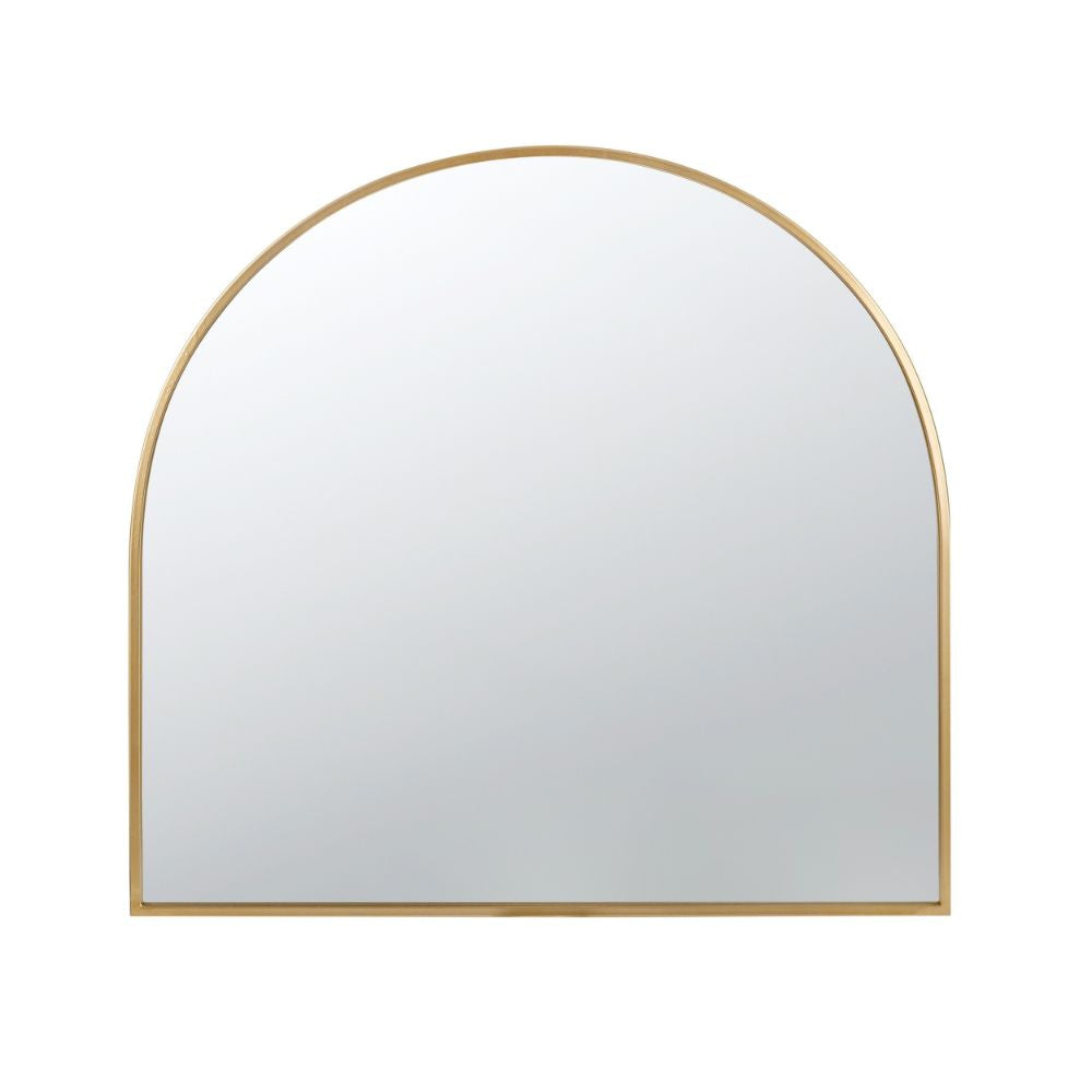 Cod Wall Mirror | 33" | Modern | Arched Gold Metal Frame
