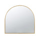 Cod Wall Mirror | 33" | Modern | Arched Gold Metal Frame