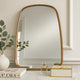Roe Wall Mirror | 27" | Curved Pine Wood Frame | Brown