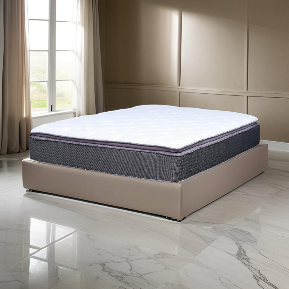 Cari 10 Inch Hybrid Twin Size Mattress, Cool Gel Memory Foam, Pocket Coil By Casagear Home