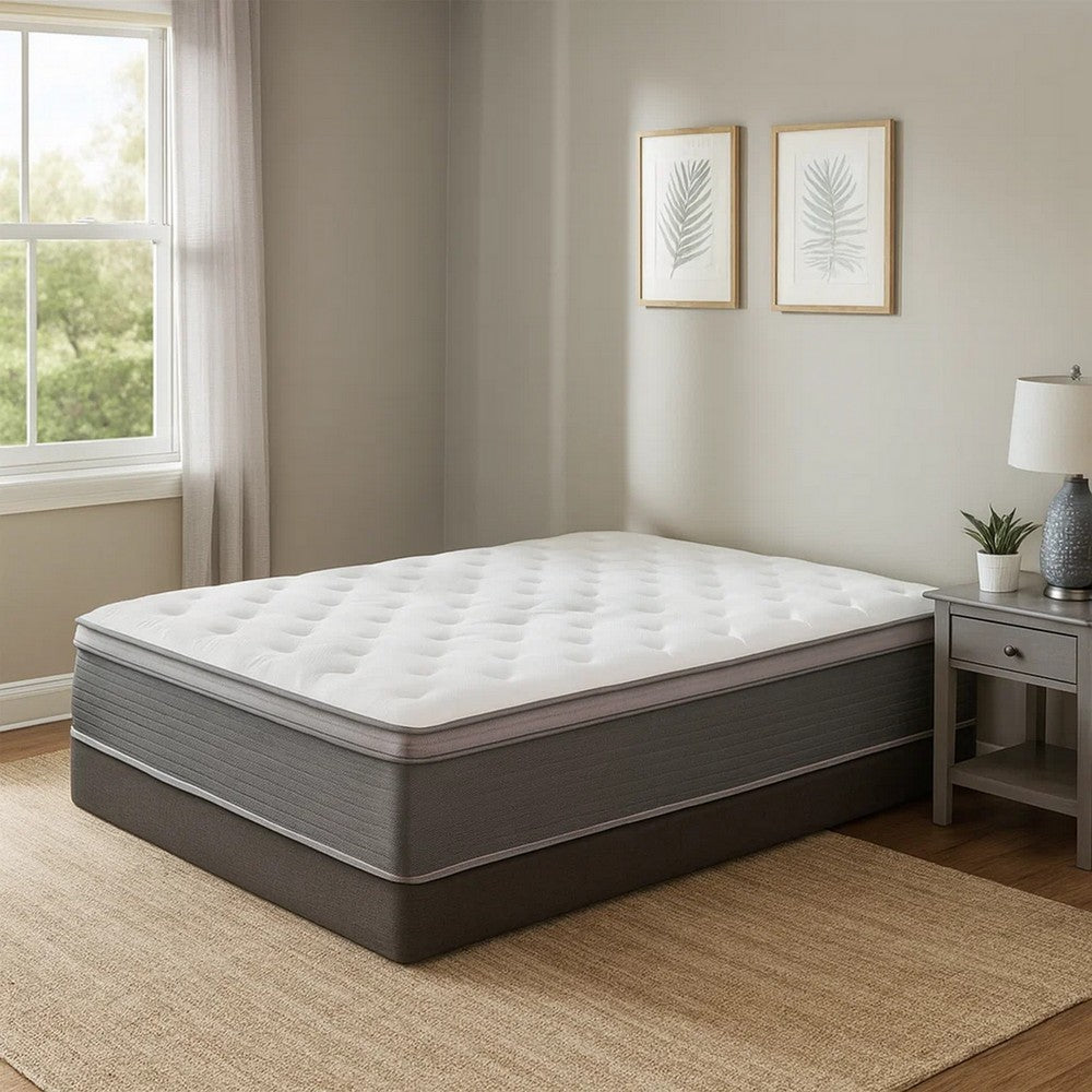 Cari 12 Inch Hybrid Twin Size Mattress, Cool Gel Memory Foam, Pocket Coil