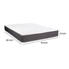 Cari 8 Inch Hybrid XL Twin Size Mattress Cool Gel Memory Foam Pocket Coil By Casagear Home BM286355