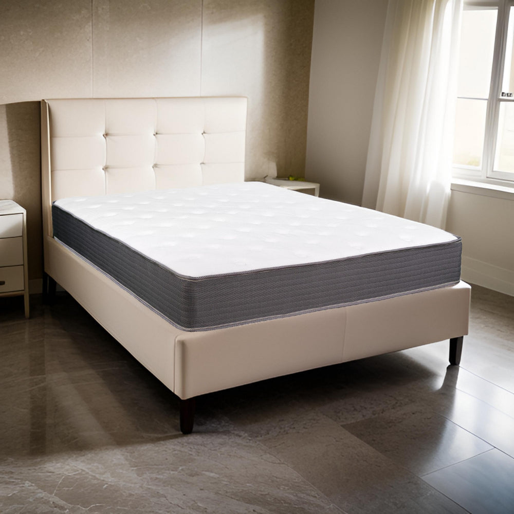 Cari 8 Inch Hybrid XL Twin Size Mattress, Cool Gel Memory Foam, Pocket Coil By Casagear Home