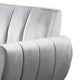 Lynn 2 Piece L Shaped Sectional Sofa Vertical Tufting Velvet Light Gray BM286363