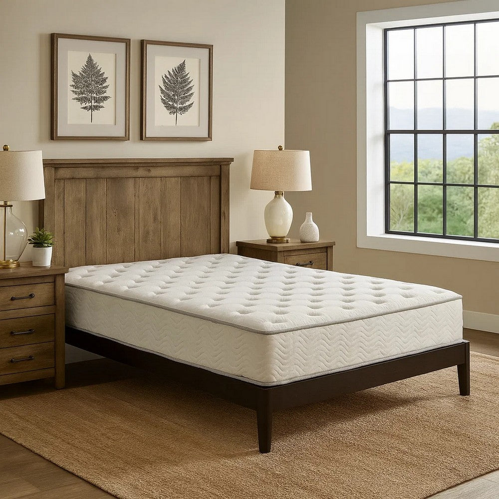 Mason 9 Inch Ultra Soft Pocket Coil California King Size Mattress, White