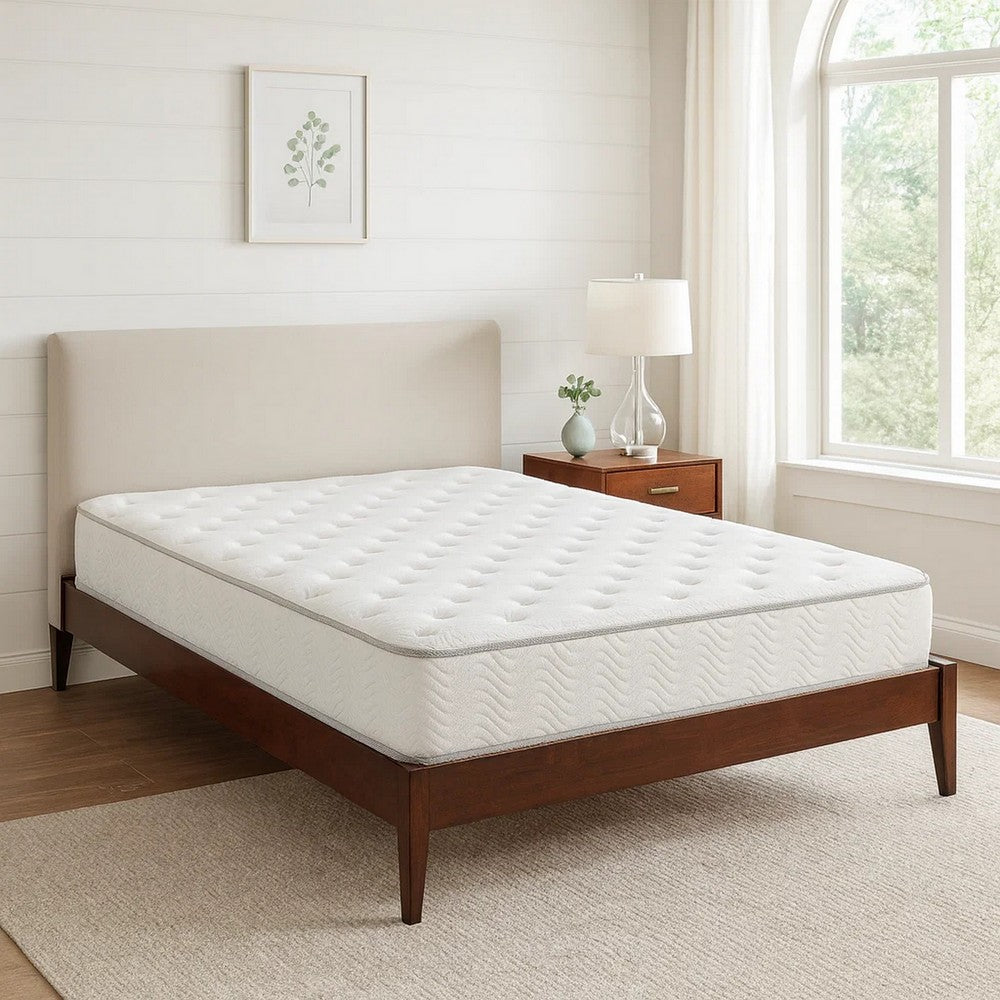 Mason 9 Inch Ultra Soft Pocket Coil California King Size Mattress, White