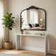 Kea Wall Mirror | 41" | Arched Metal Frame | Baroque Design | Black