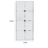 Elk Wall Mirror | 47" | Rectangular | Baroque Metal Frame | Black