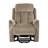 38 Inch Rocker Recliner Gray Fabric Upholstery Coil and Foam Seating By Casagear Home BM286424