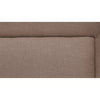 Liam Queen Bed Brown Polylinen Upholstered Horizontal Tufted Headboard