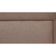 Liam Queen Bed Brown Polylinen Upholstered Horizontal Tufted Headboard