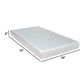 Que 6 Inch Full Size Memory Foam Mattress Gel Infused Fabric Upholstery By Casagear Home BM286438