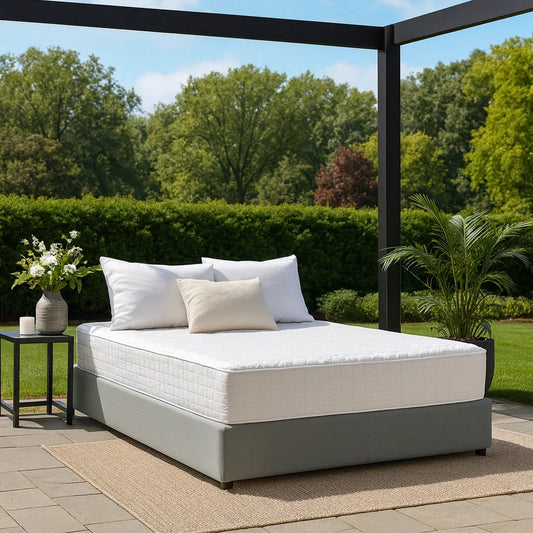 Dio 9 Inch King Folding Mattress Foundation Base, Polyester, Metal Frame