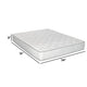 Irya 9 Inch Full Size Mattress, Non Woven Soft Polyester, Pocket Coiling