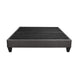 Tamy 13 Inch Queen Size Platform Bed Frame Wood Base Dark Gray Linen