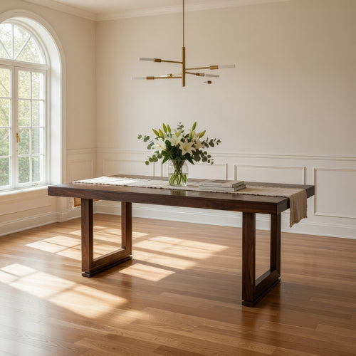 Sari Dining Table | 80" | Acacia Wood | Salvaged Look | Brown