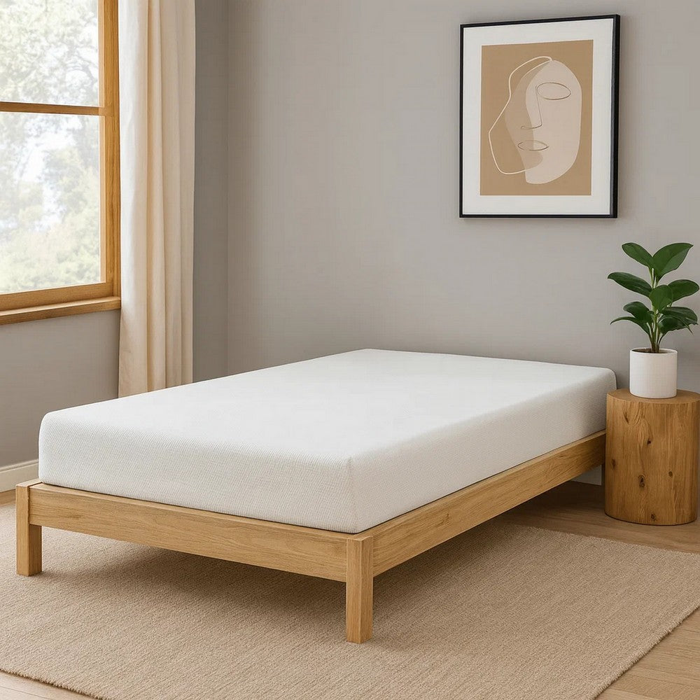 Bree 8 Inch Plush Full Size Mattress with Cool Gel Foam, Aloe Vera Infused
