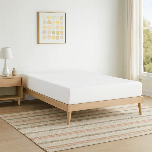 Bree 8 Inch Plush Queen Size Mattress with Cool Gel Foam, Aloe Vera Infused