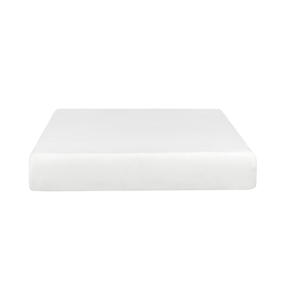 Bree 10 Inch Plush XL Twin Size Mattress with Gel Foam Aloe Vera Infused By Casagear Home BM286522