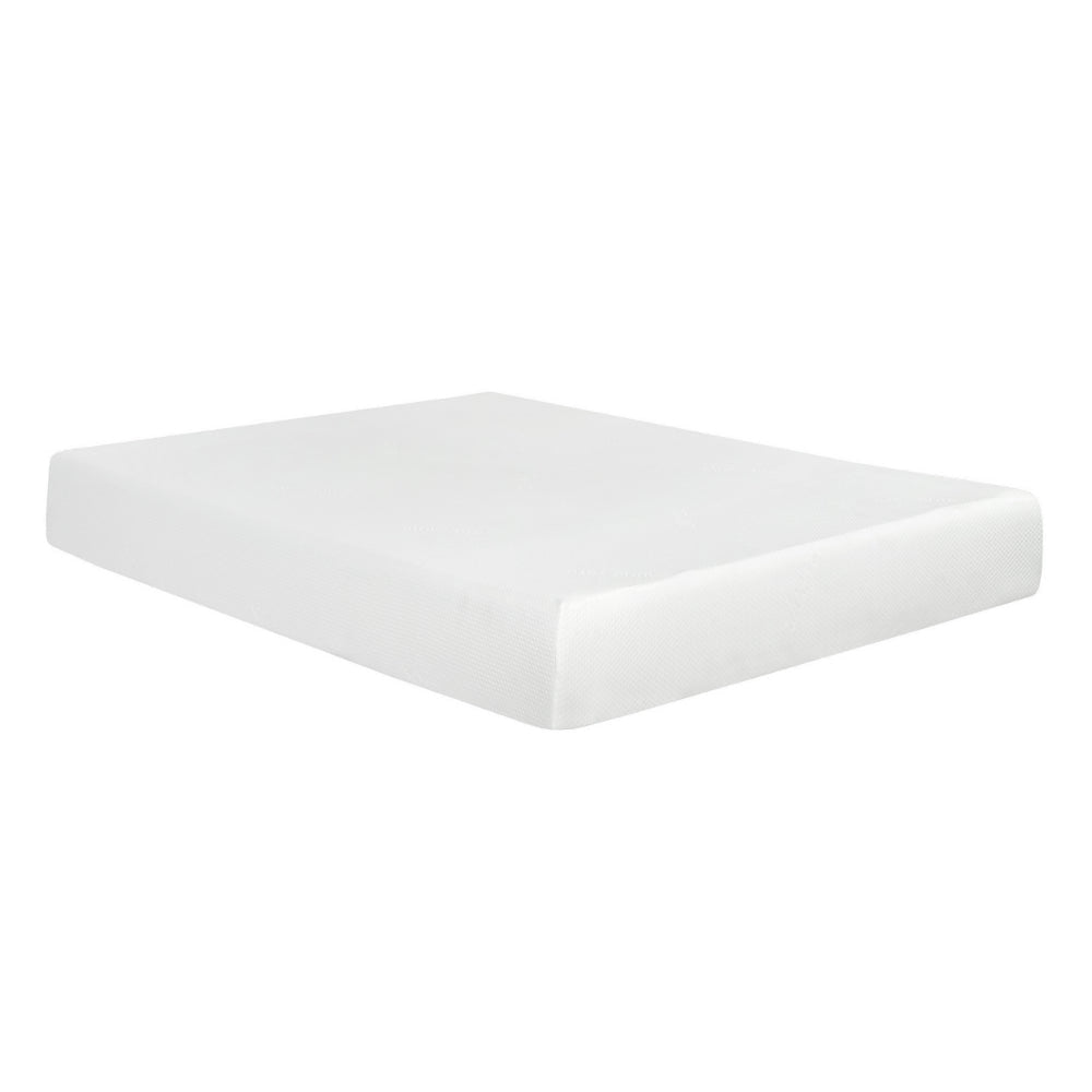 Bree 10 Inch Plush XL Twin Size Mattress with Gel Foam Aloe Vera Infused By Casagear Home BM286522