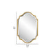 27 x 41 Modern Beveled Mirror in Classic Metal Frame Gold Leaf Finish By Casagear Home BM286545
