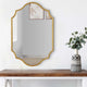 Wall Mirror | 27 x 41 | Modern Beveled | Gold Leaf Metal Frame