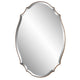 Wall Mirror | 28 x 42 | Round Accent | Bronze Gold Curved Frame