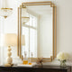Wall Mirror | 22 x 34 | Rectangular | Overlapping Frames | Brushed Gold