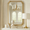 Wall Mirror | 22 x 34 | Rectangular | Overlapping Frames | Brushed Gold