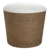 Ottoman | 18" | Storage | Rope Wrapped Base | Off White Brown