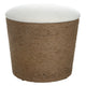 Ottoman | 18" | Storage | Rope Wrapped Base | Off White Brown