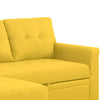 Elliot 84 Inch Sleeper Sectional Sofa with Storage Chaise Yellow Fabric By Casagear Home BM286604