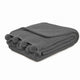 Nick Throw Blanket | 50 x 70 | Knit with Pom Poms | Stone Gray