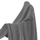 Nick Throw Blanket | 50 x 70 | Knit with Pom Poms | Stone Gray
