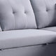 Everett 93 Inch Sleeper Sectional Sofa Storage Chaise Stools Light Gray BM287603
