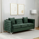 Zion Sofa | 73" | Tufted Sides | Green Velvet