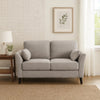 Otto Loveseat | 57" | Padded Cushions | Throw Pillows | Gray