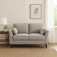 Otto Loveseat | 57" | Padded Cushions | Throw Pillows | Gray