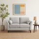 Otto Loveseat | 57" | Padded Cushions | Throw Pillows | Gray