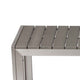 Theo Outdoor Bench | 53’’ | Aluminum | Gray Plank Style Seat BM287726