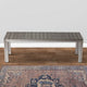 Theo Outdoor Bench | 53" | Aluminum | Gray Plank Style Seat