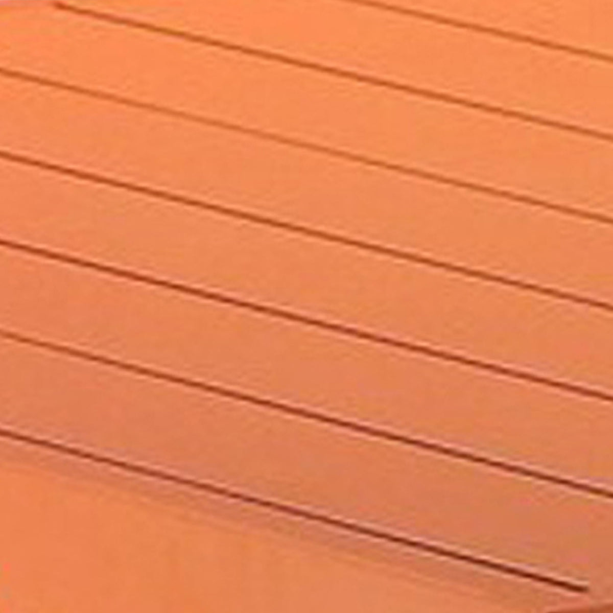 Meta Dining Table | 95" | Extendable | Orange Aluminum Plank Top