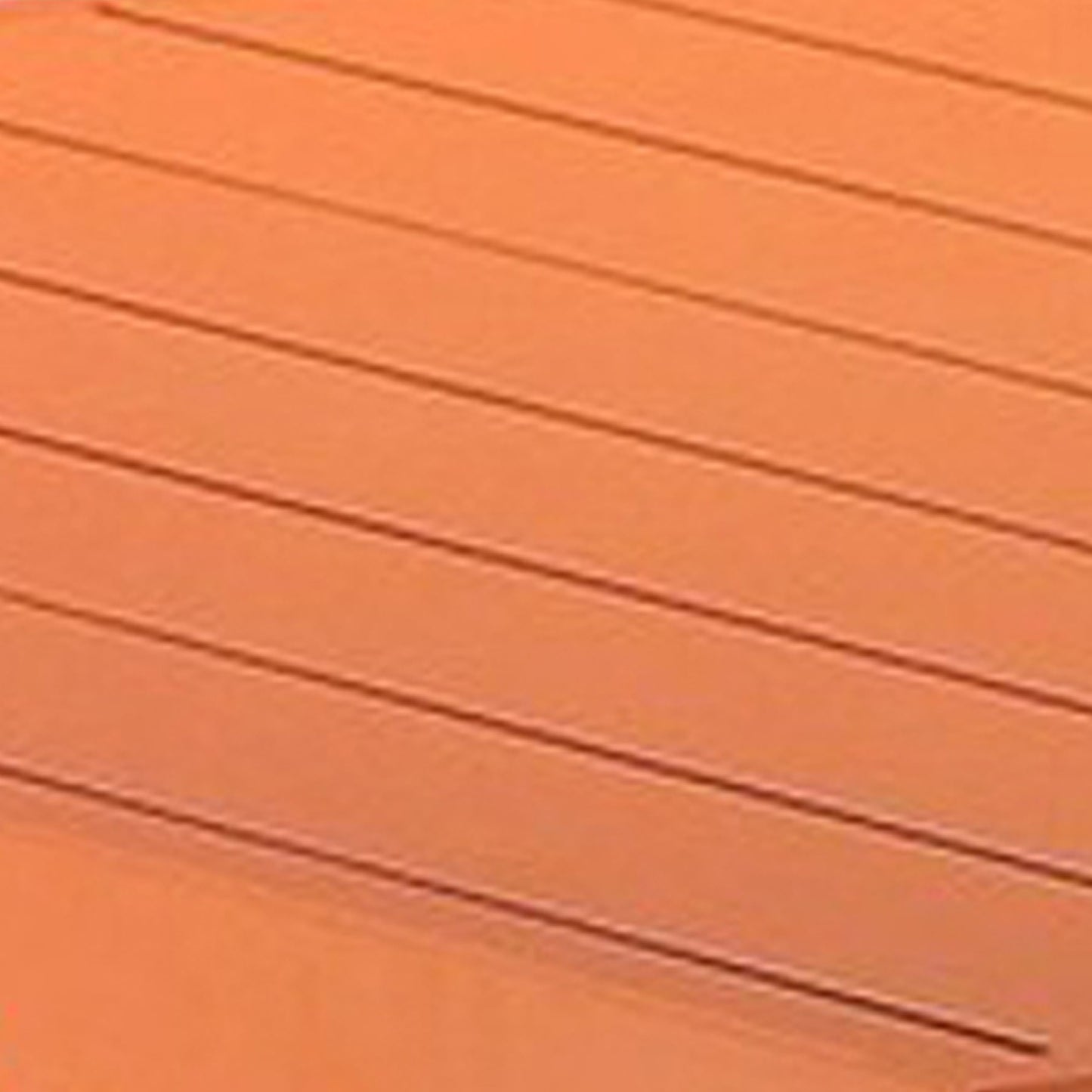 Meta Dining Table | 95" | Extendable | Orange Aluminum Plank Top